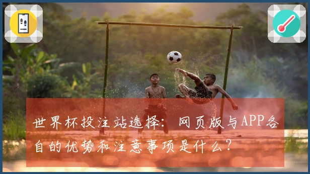 世界杯投注站选择：网页版与APP各自的优势和注意事项是什么？
